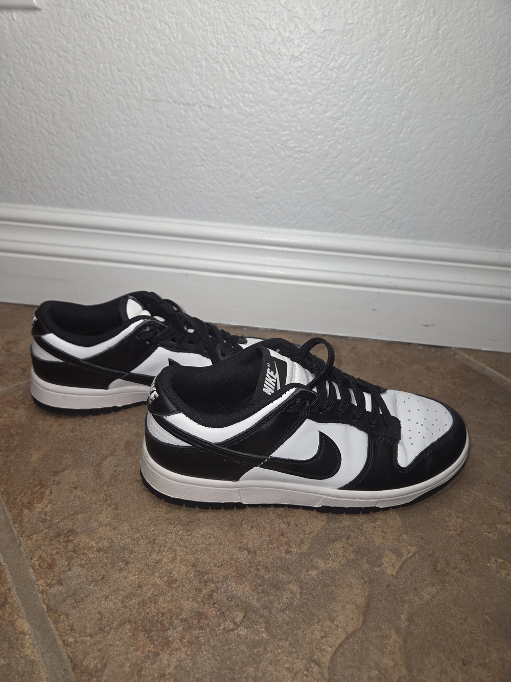 Nike Dunk Low Black White Men's 7.5 Women's 9